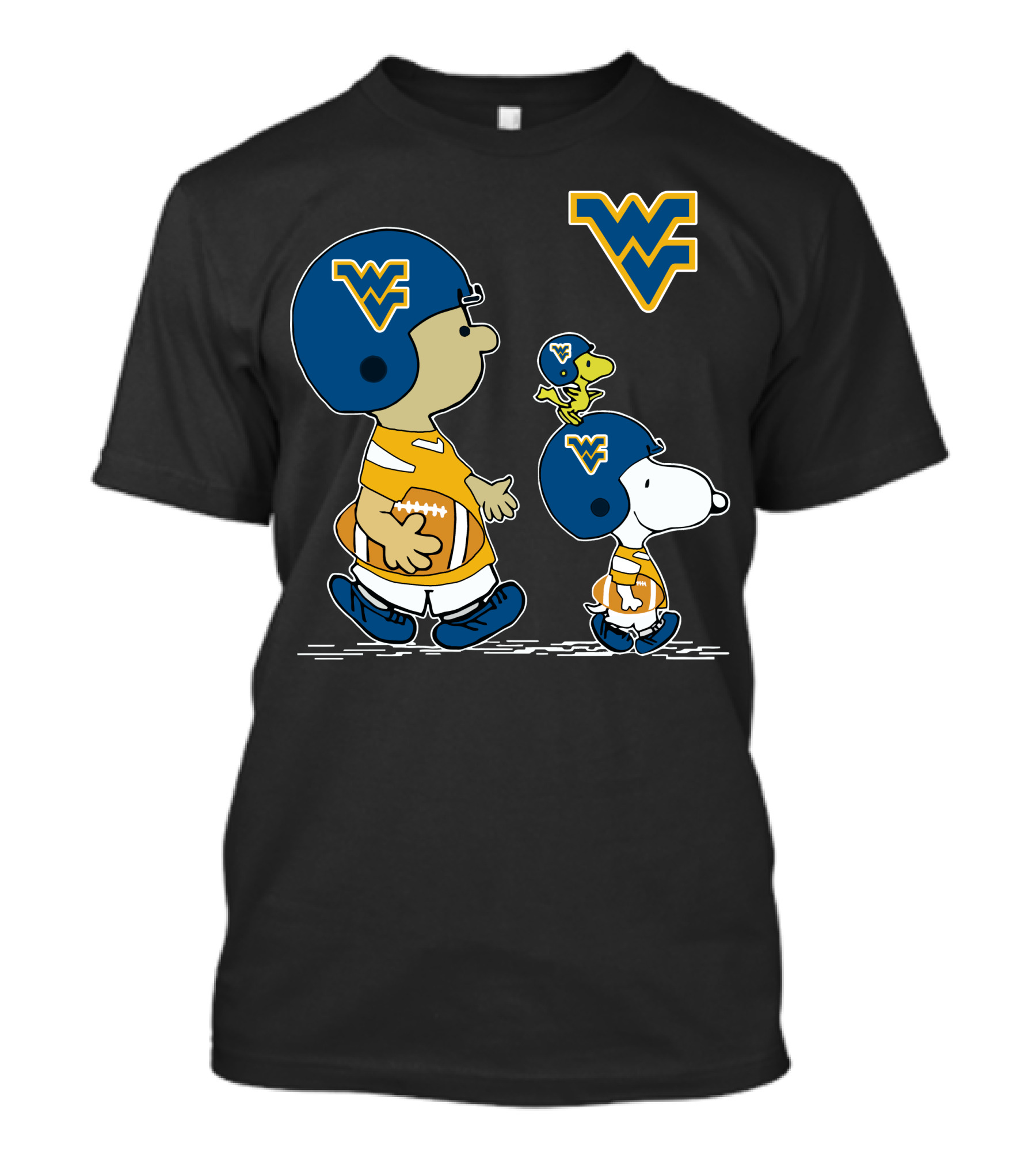 WV Snoopy Woodstock Football Peanuts T-Shirt