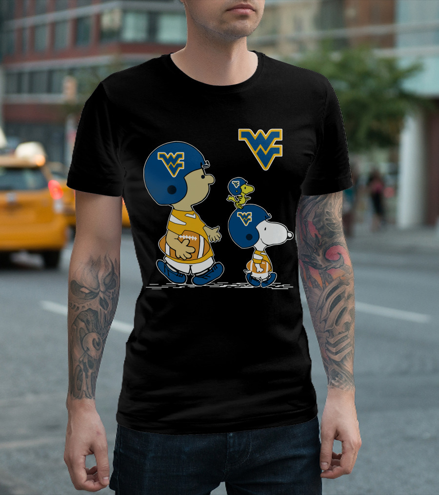 WV Snoopy Woodstock Football Peanuts T-Shirt