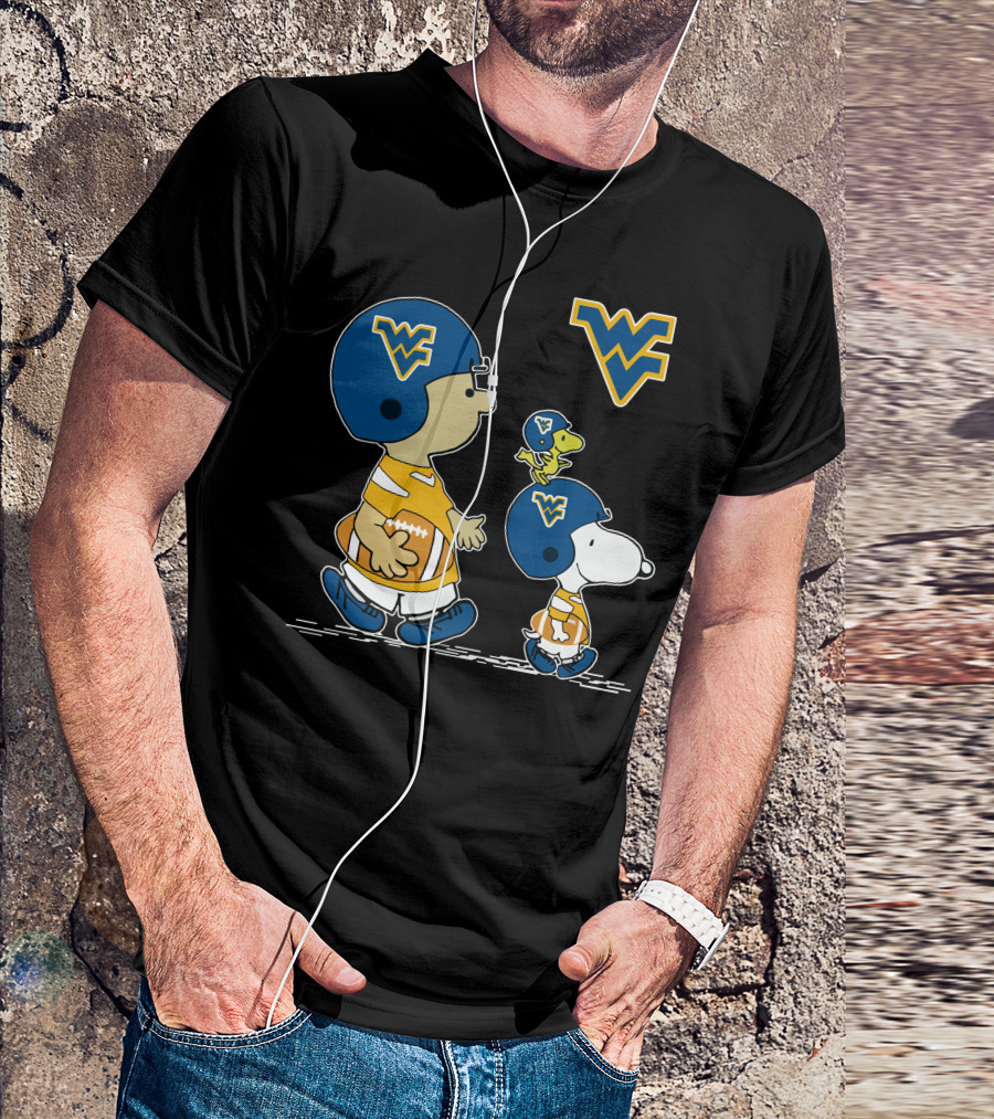 WV Snoopy Woodstock Football Peanuts T-Shirt