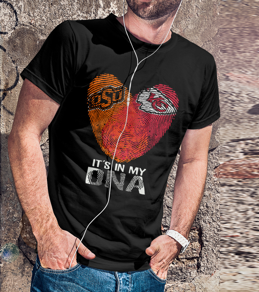Oklahoma State OSU And Chiefs KC It's In My DNA T-Shirt