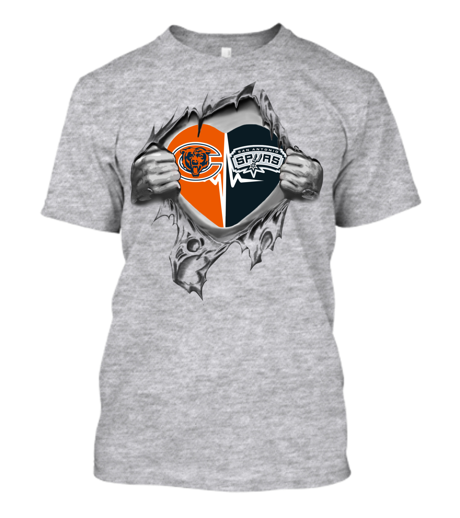 Chicago Bears San Antonio Spurs In My Heart T-Shirt