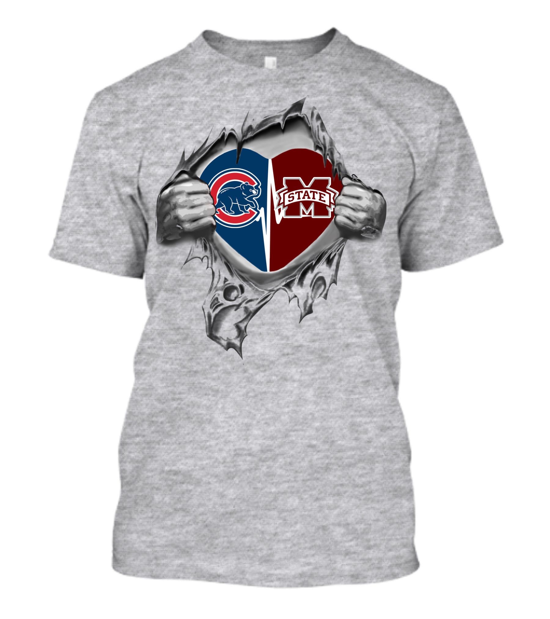 Cubs MS State Heart T-Shirt
