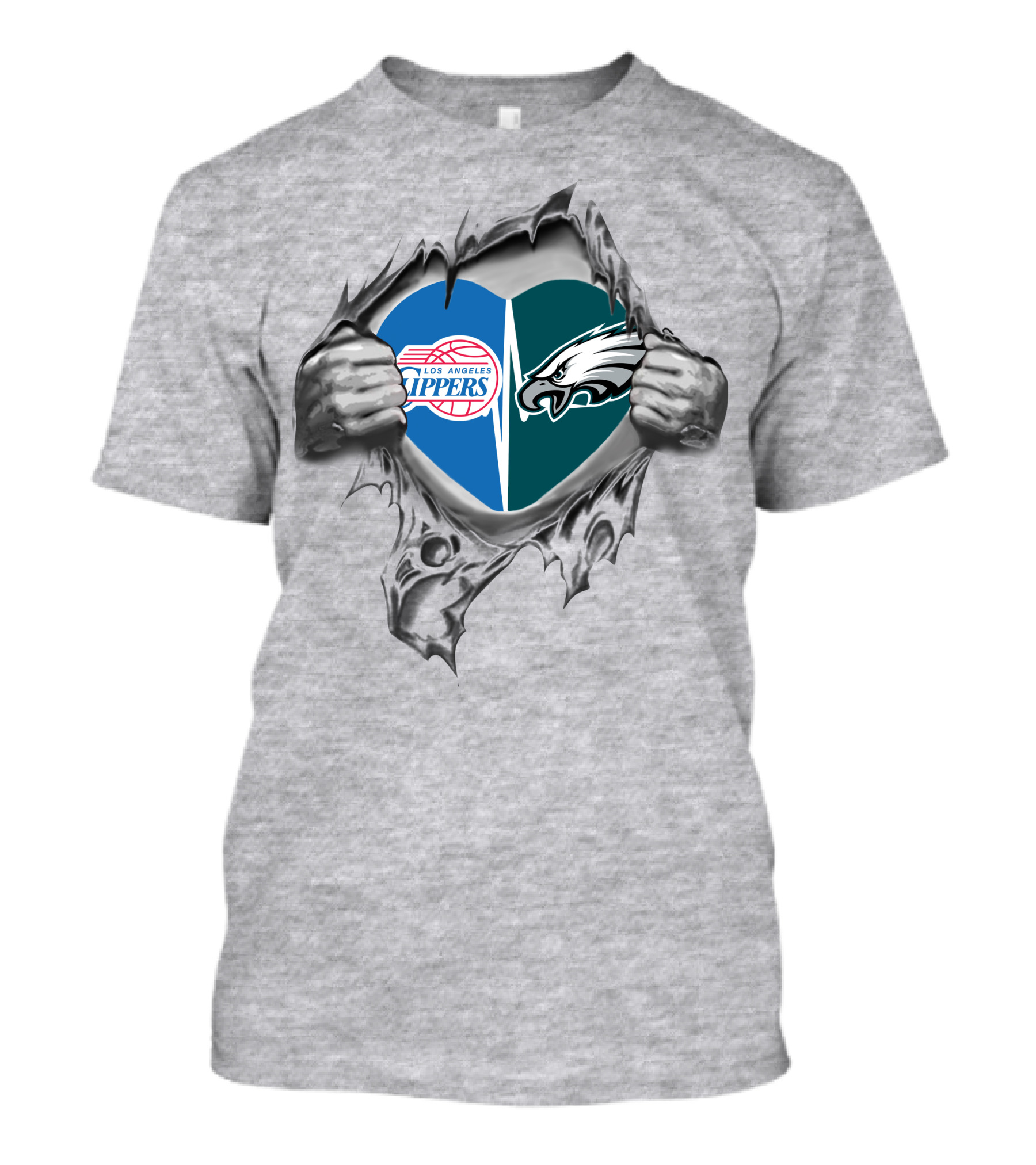 Los Angeles Clippers Philadelphia Eagles It's In My Heart T-Shirt