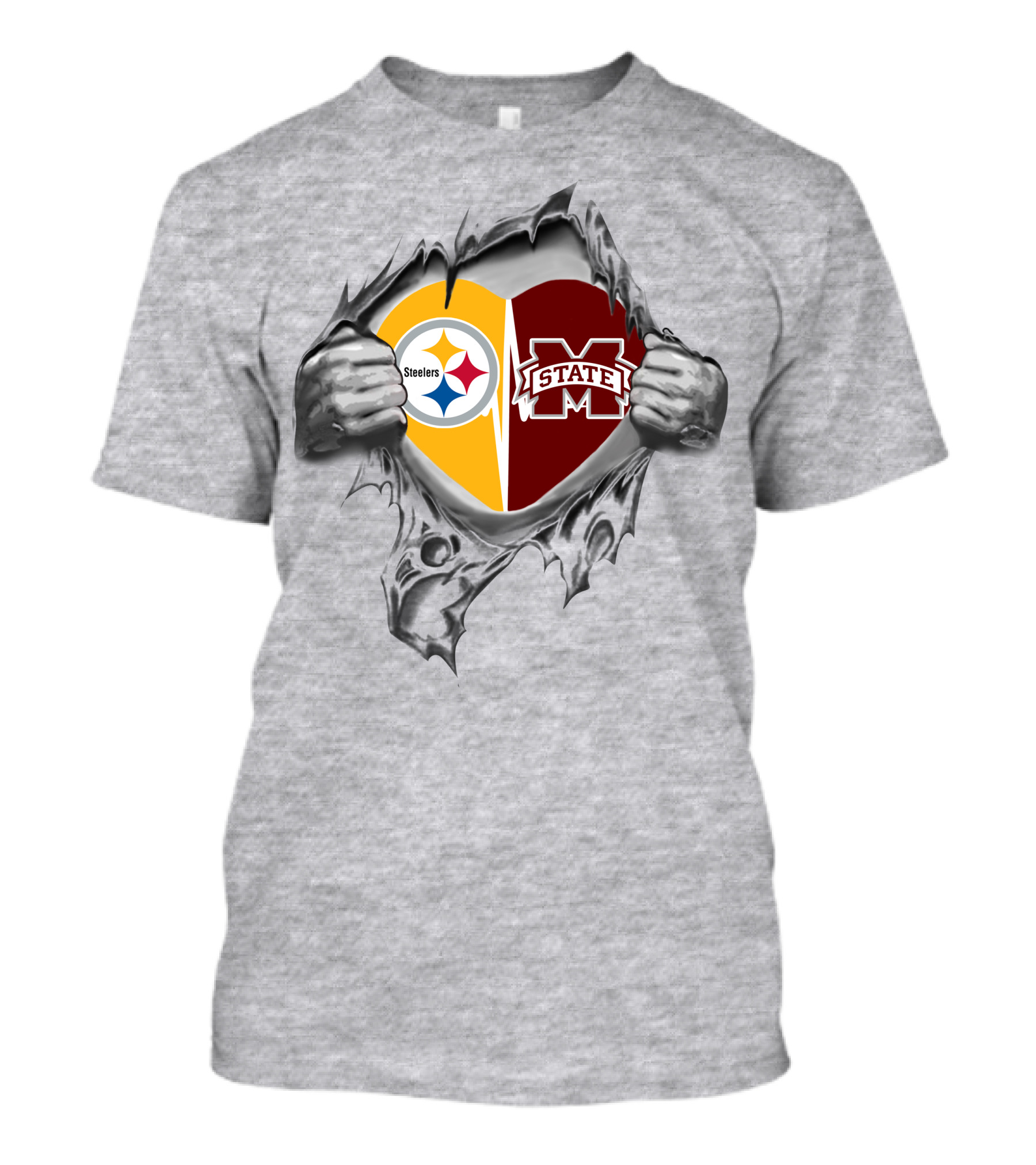 Steelers MS State Heart T-Shirt