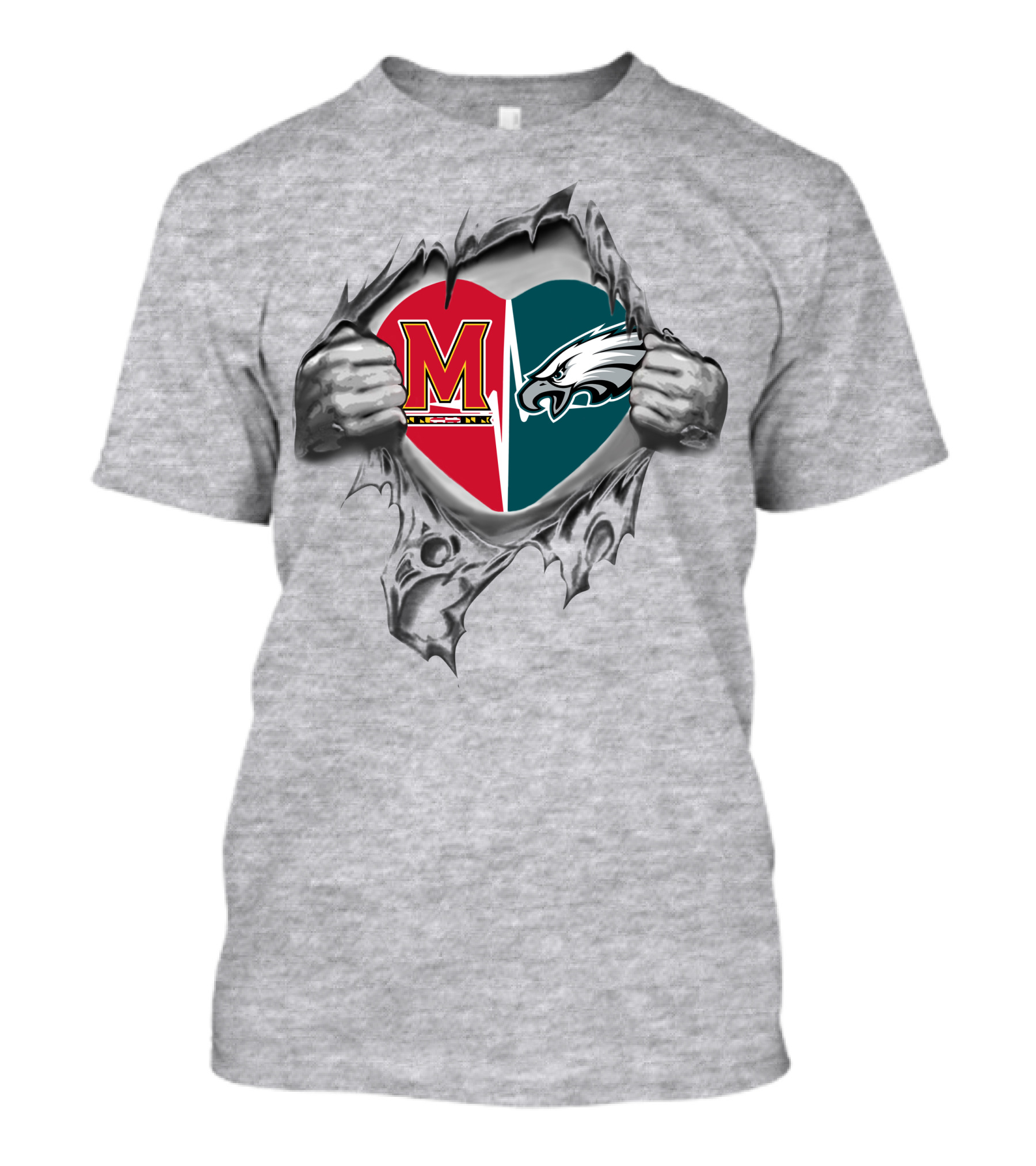 Eagles Maryland Heart Split T-Shirt