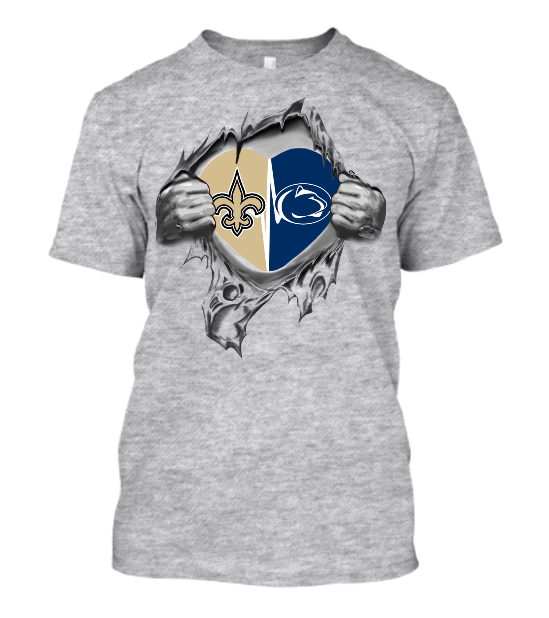 Saints And Penn State Heart T-Shirt