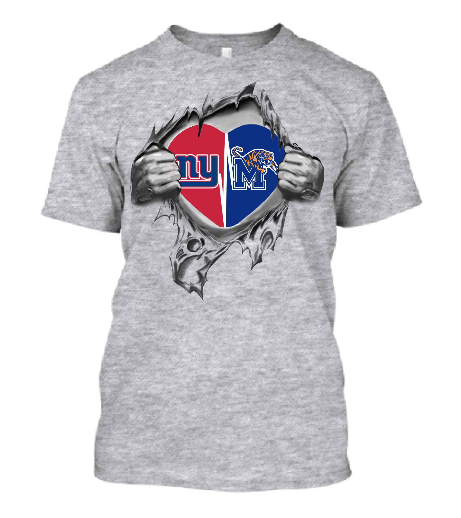 Giants Ny Memphis Tigers It's In My Heart T-Shirt