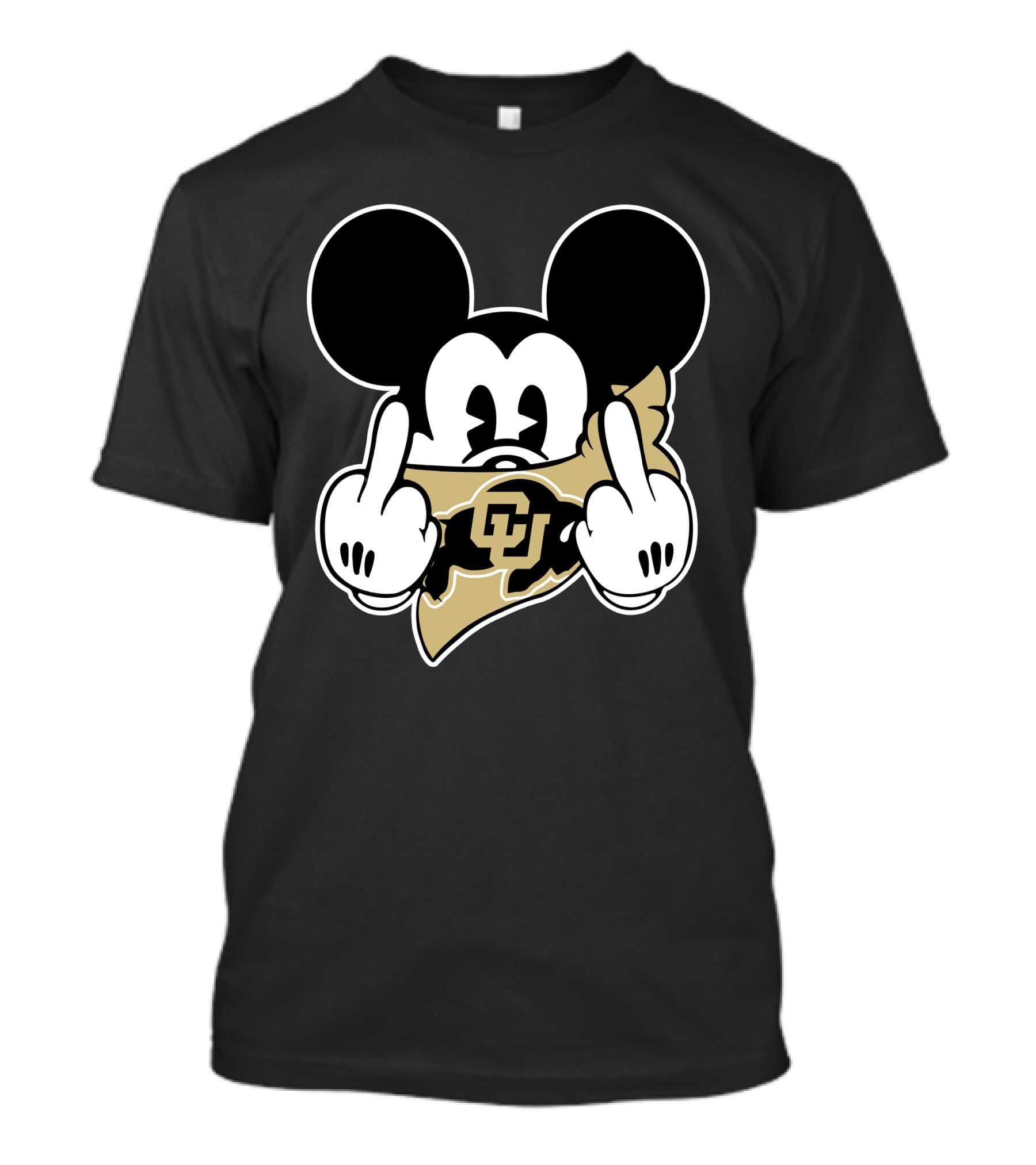 Colorado Buffaloes Mickey Middle Finger T-Shirt