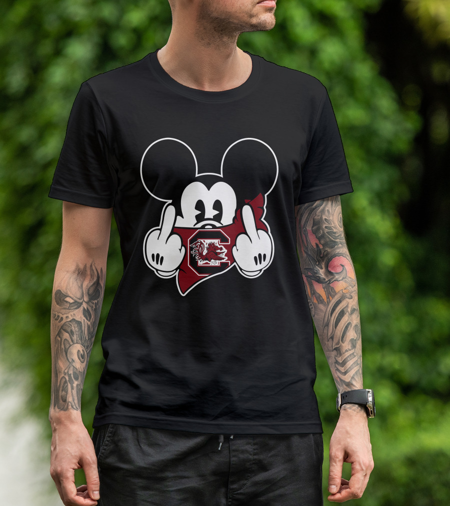 South Carolina Gamecocks Disney Mickey Context T-Shirt