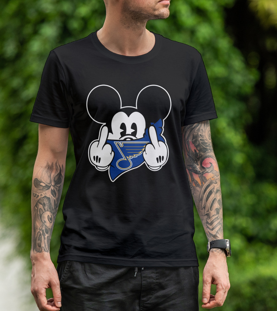 Mickey St. Louis Blues Gesture T-Shirt