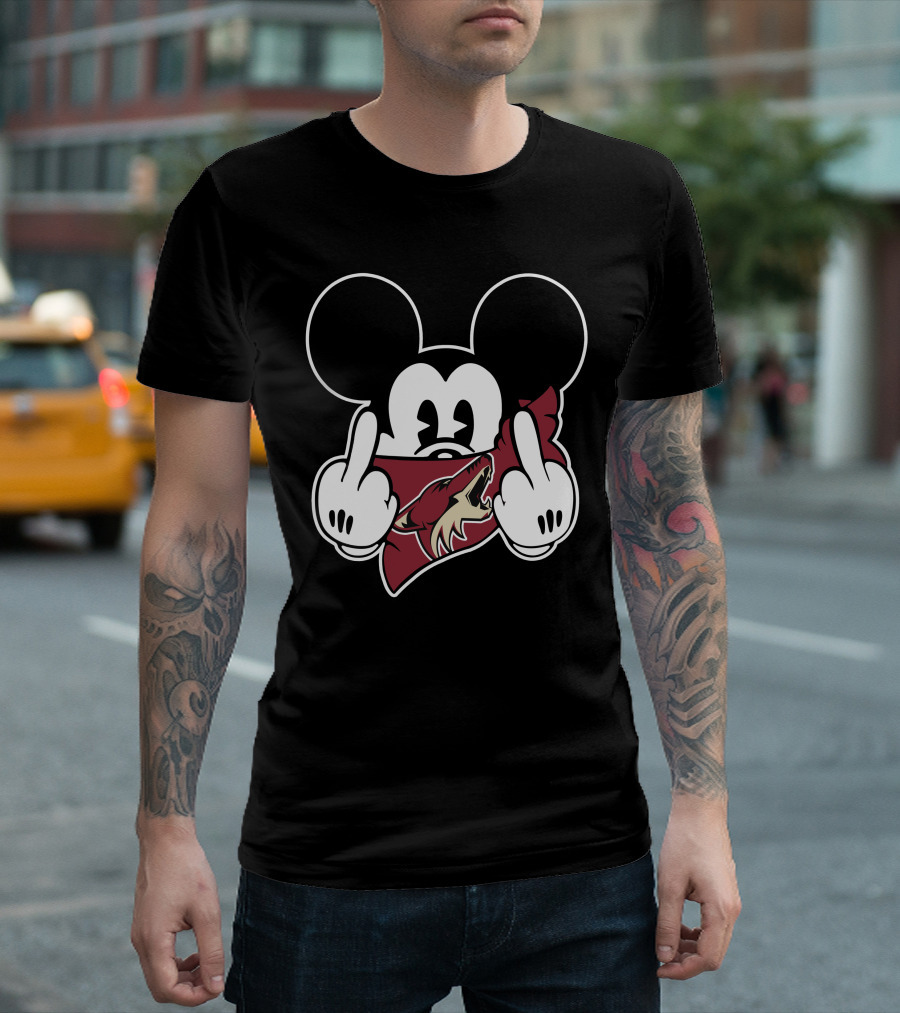 Coyotes Mickey Mouse Gesture T-Shirt
