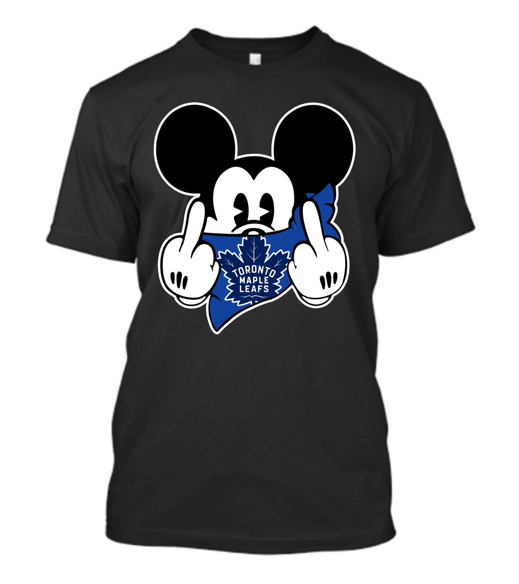Toronto Maple Leafs Mickey Mouse Middle Finger T-Shirt