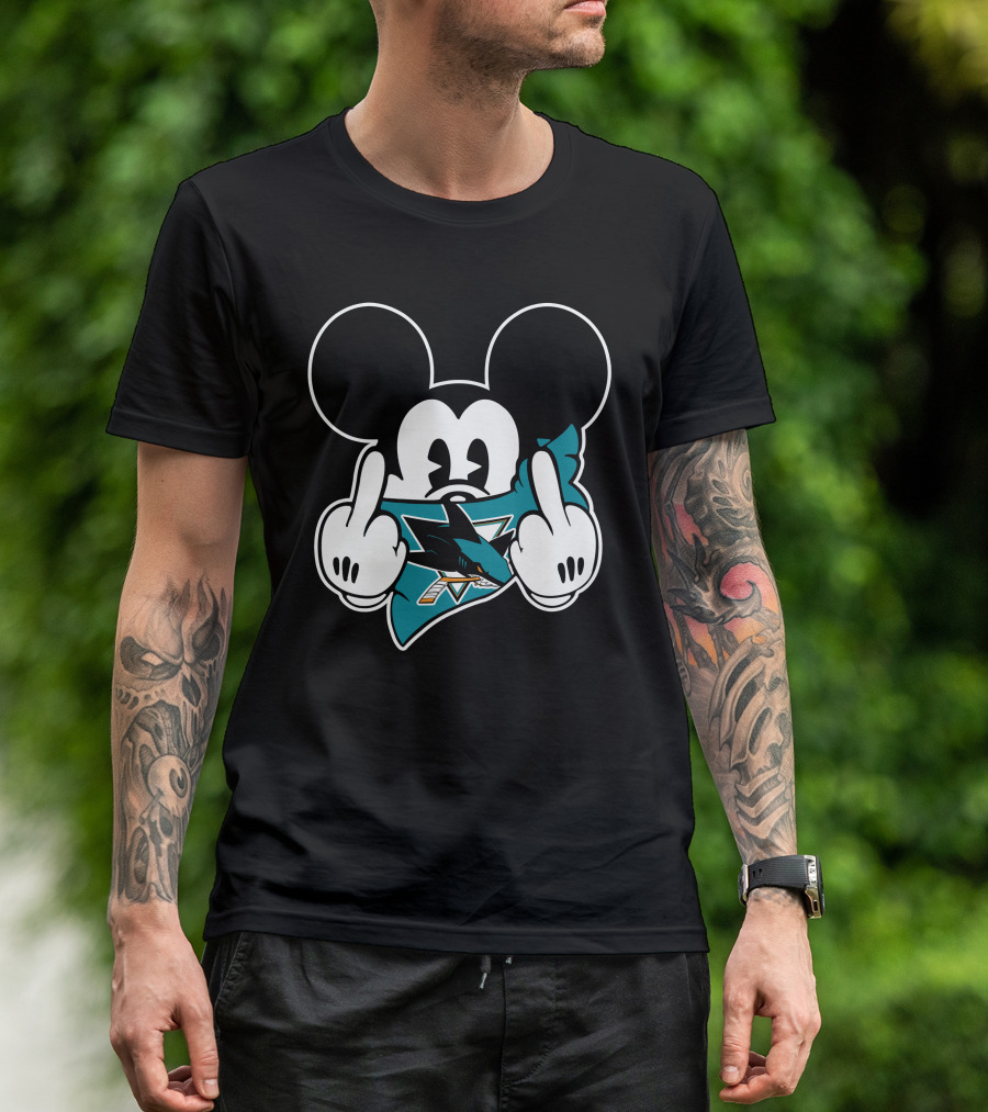 Mickey Shark Gesture San Jose T-Shirt