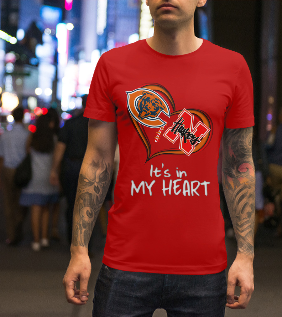 Bears Huskers It's In My Heart T-Shirt