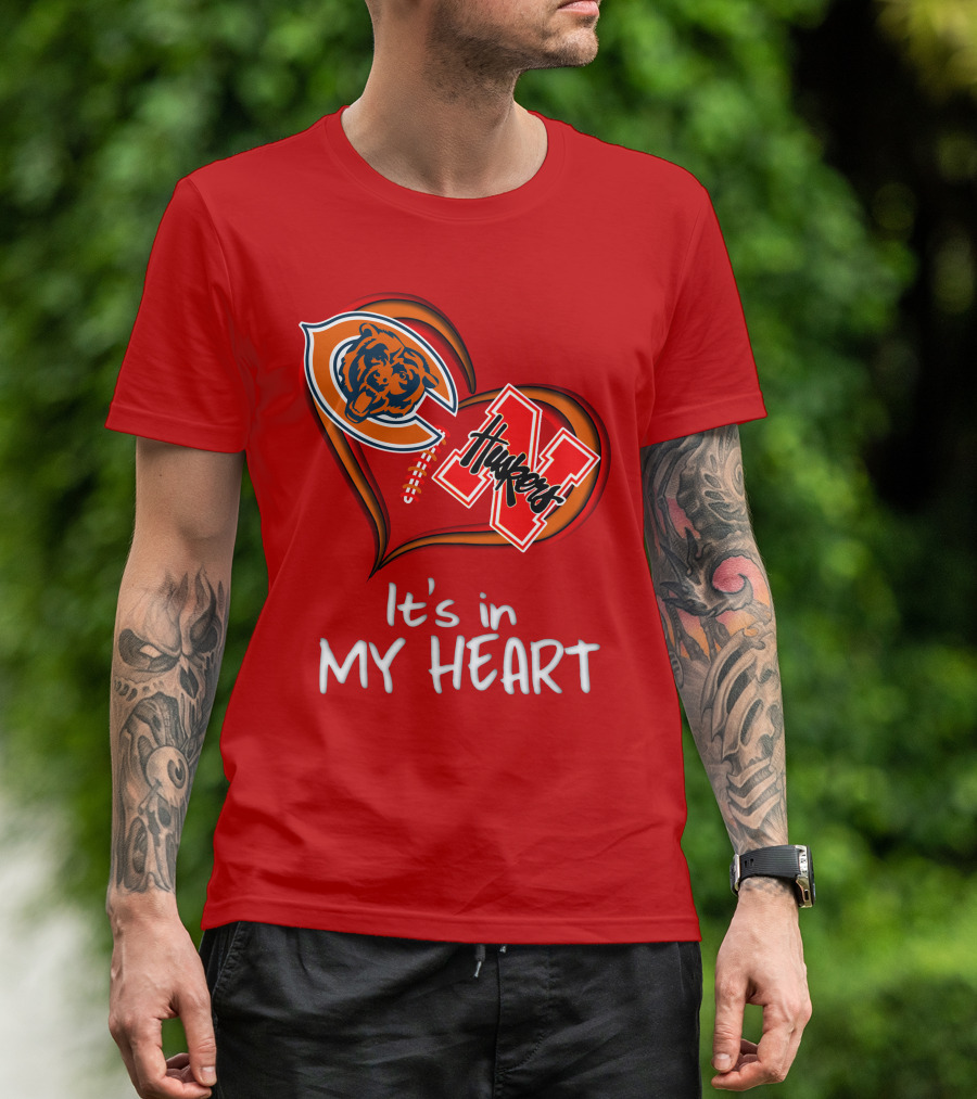 Bears Huskers It's In My Heart T-Shirt