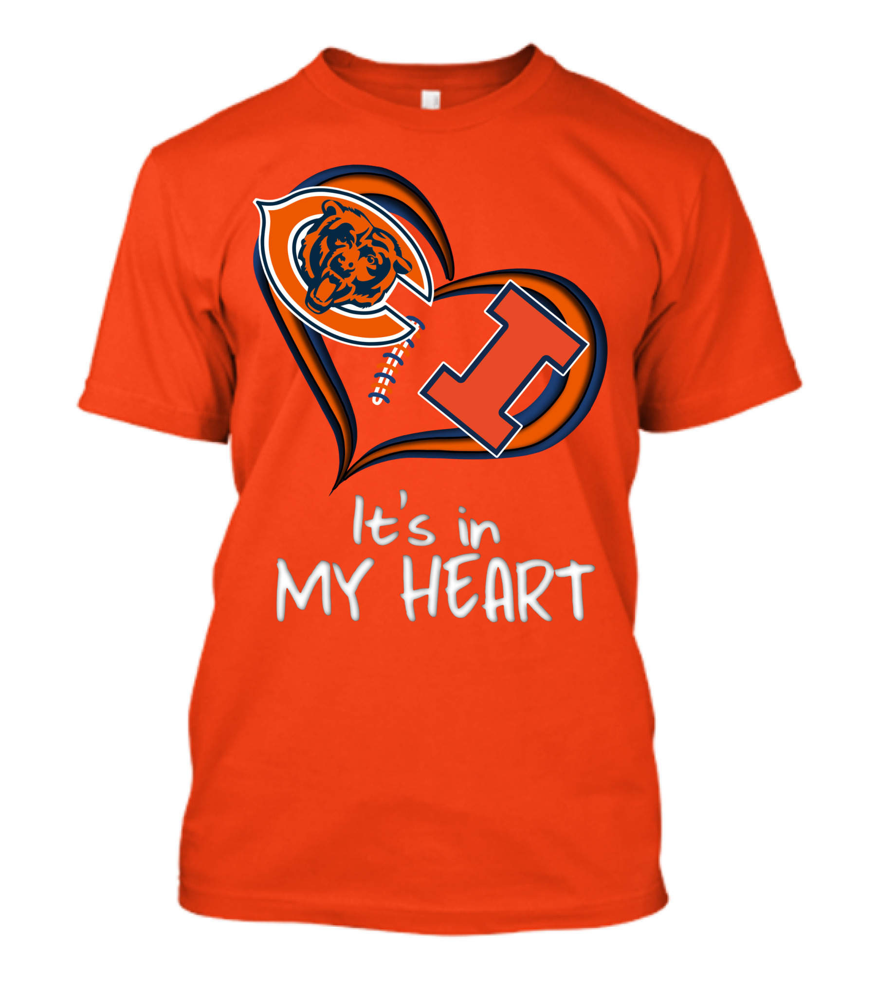 Bears Illinois It's In My Heart T-Shirt