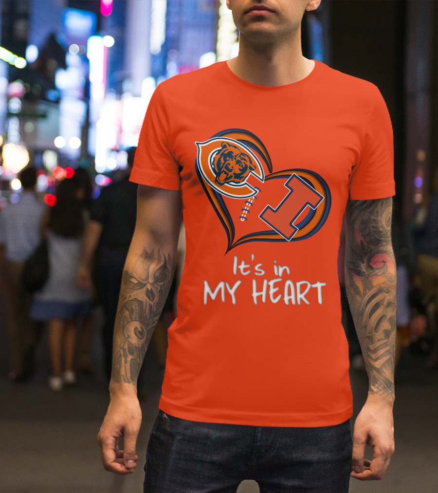 Bears Illinois It's In My Heart T-Shirt