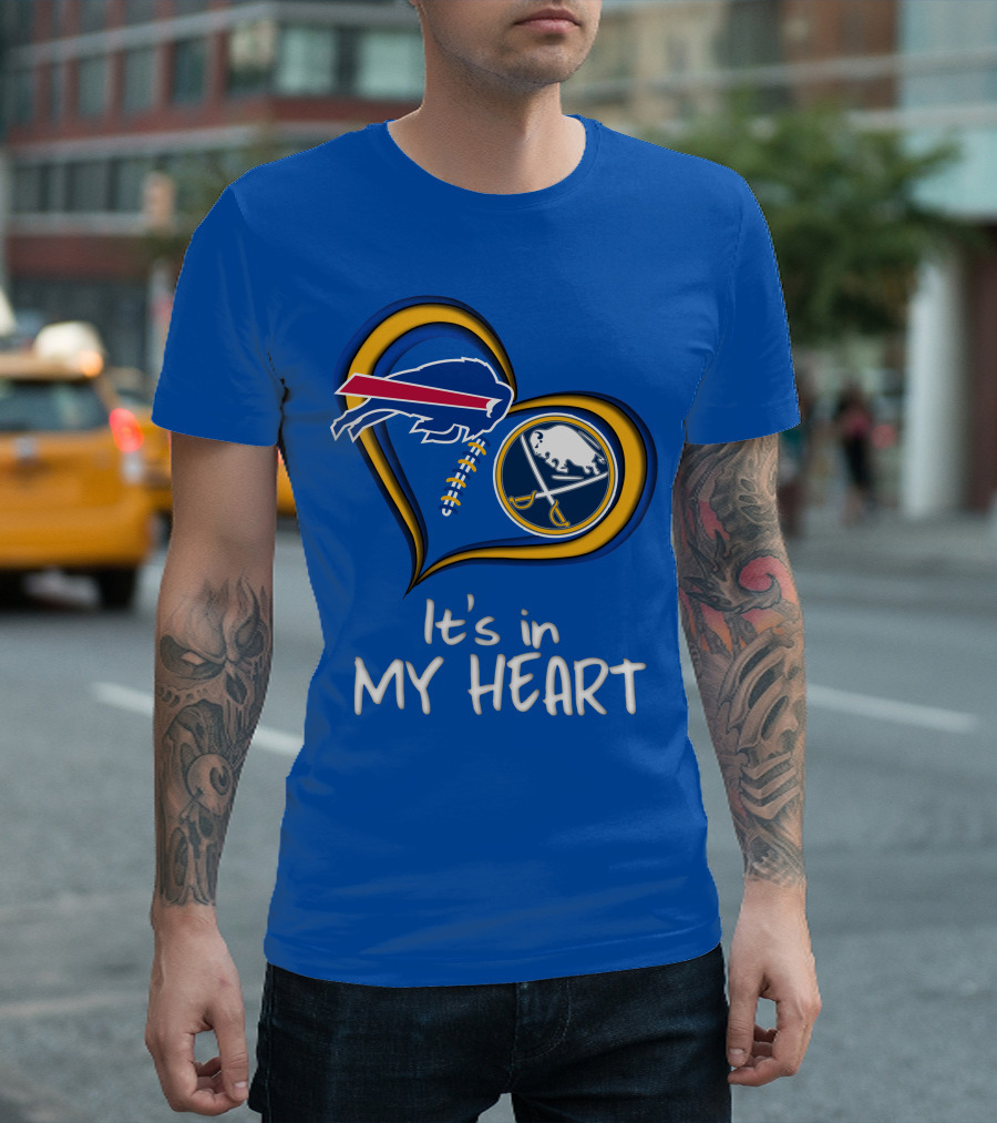 Buffalo Bills Sabres It's In My Heart T-Shirt
