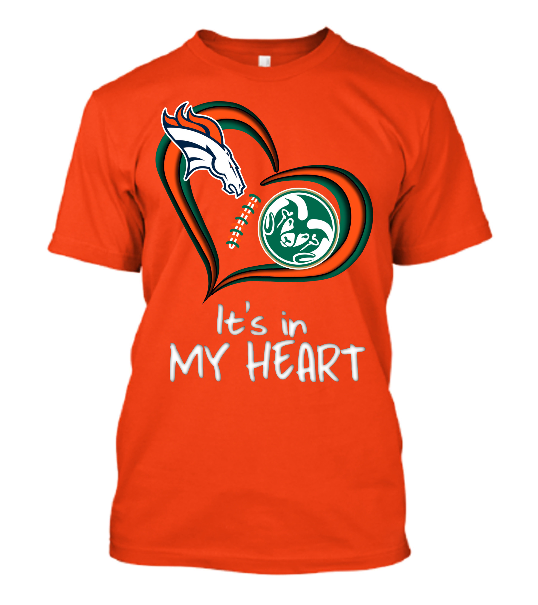 Broncos State Rams It's In My Heart T-Shirt