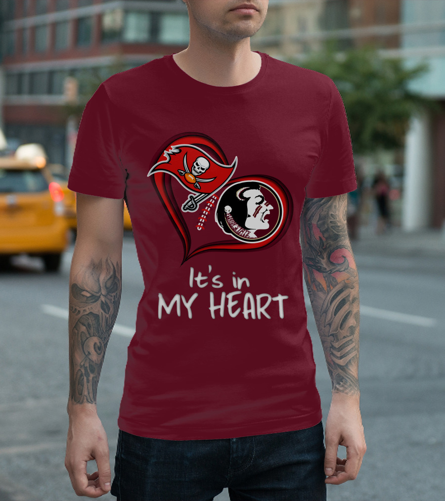 Buccaneers Seminoles It's In My Heart T-Shirt