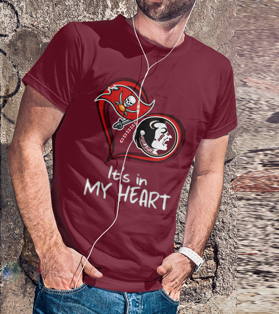 Buccaneers Seminoles It's In My Heart T-Shirt