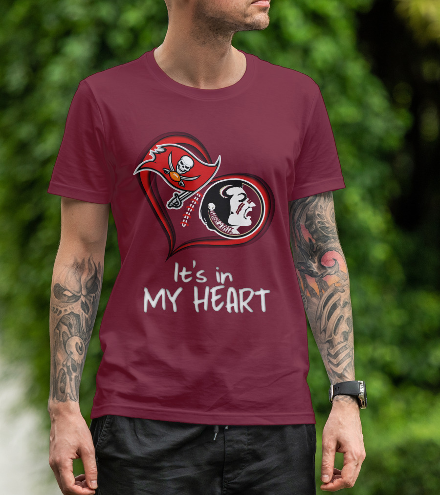 Buccaneers Seminoles It's In My Heart T-Shirt