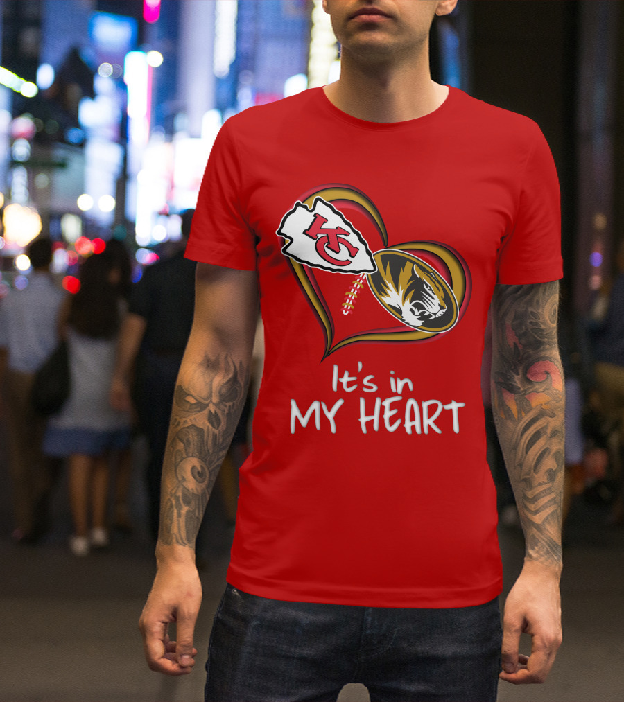 Chiefs Missouri Tigers It's In My Heart T-Shirt