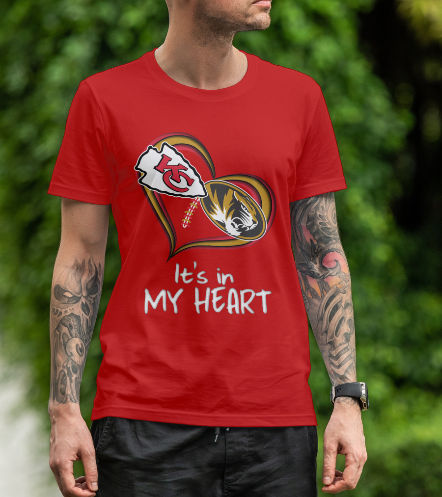 Chiefs Missouri Tigers It's In My Heart T-Shirt
