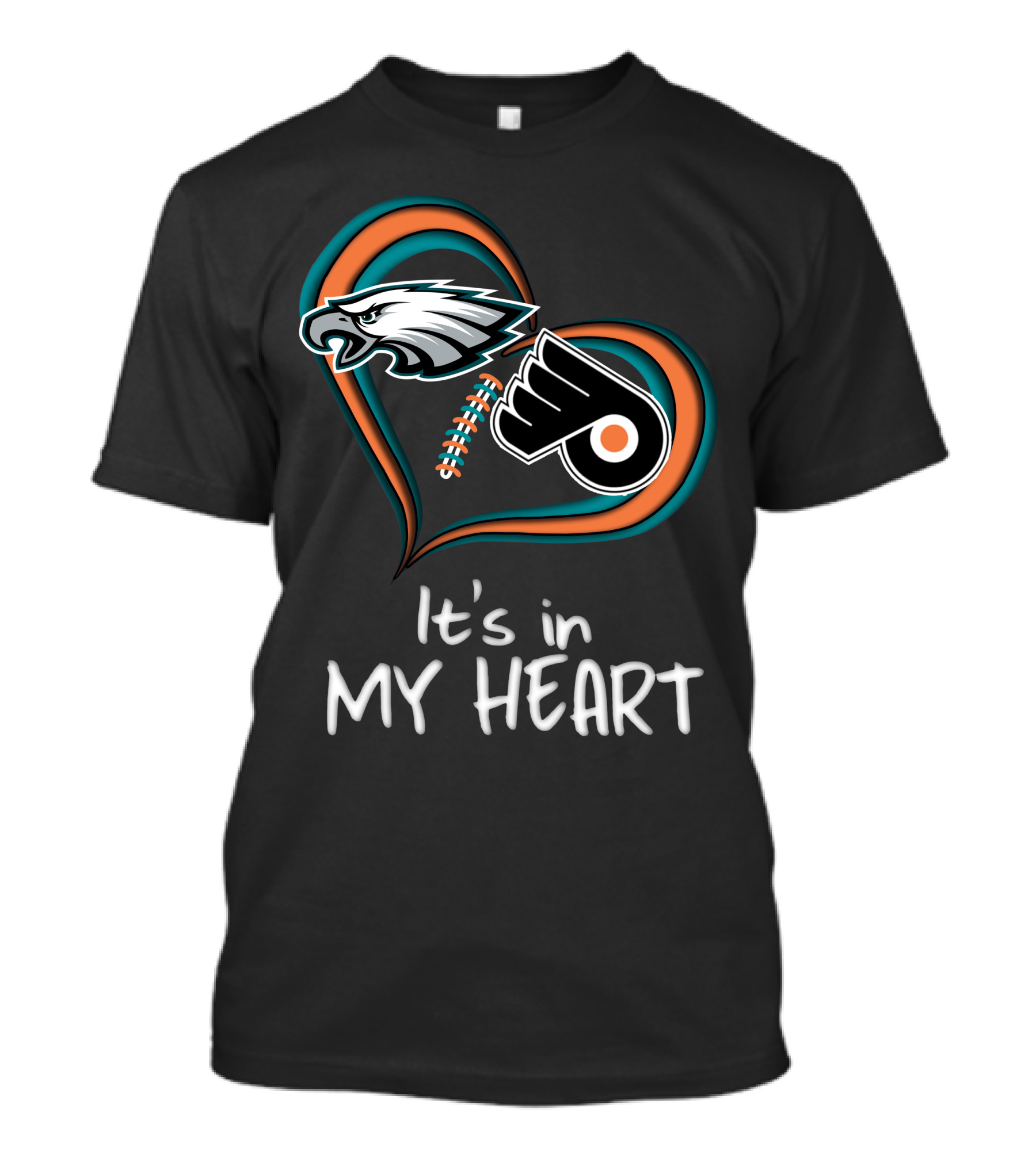 Philadelphia Eagles Flyers It's In My Heart T-Shirt