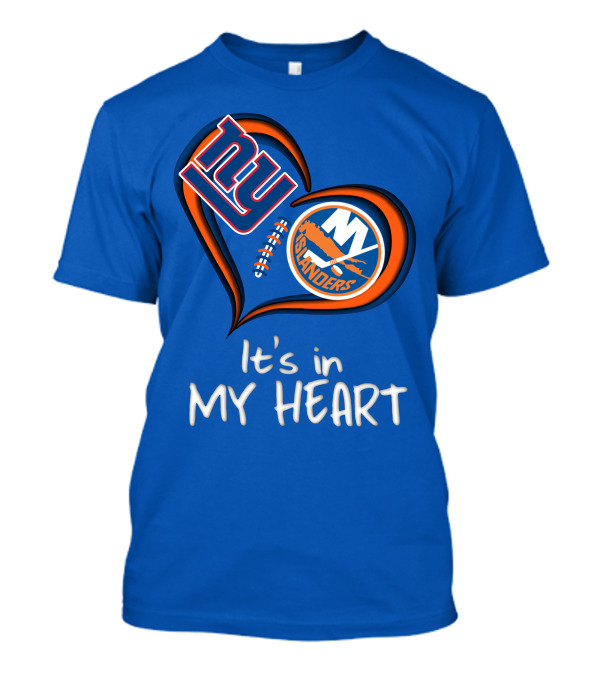 Ny Giants Islanders It's In My Heart T-Shirt