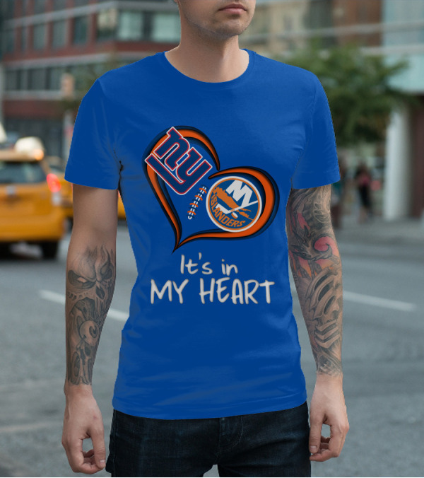 Ny Giants Islanders It's In My Heart T-Shirt