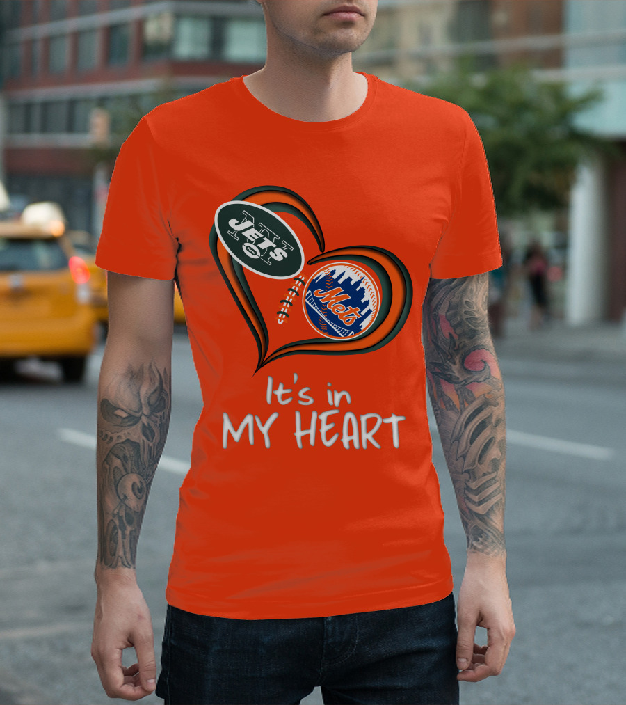 Jets Mets It's In My Heart T-Shirt