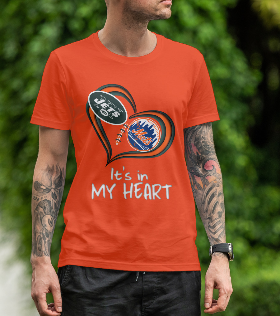 Jets Mets It's In My Heart T-Shirt