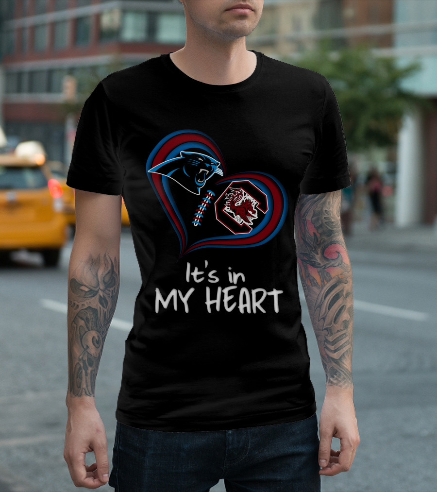 It's Panthers And Gamecocks In My Heart T-Shirt