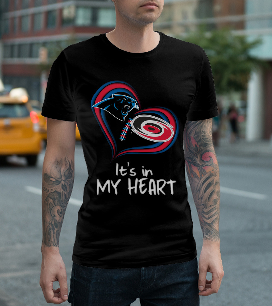 Panthers Hurricanes It's in My Heart T-Shirt