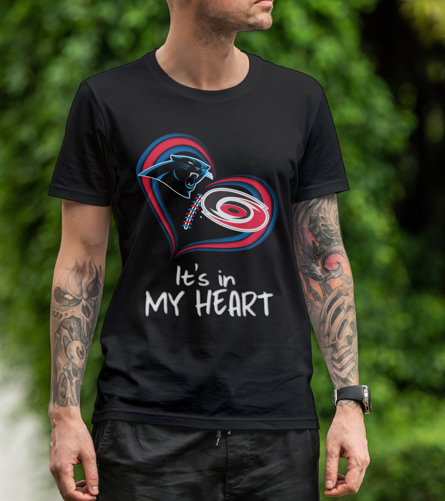 Panthers Hurricanes It's In My Heart T-Shirt