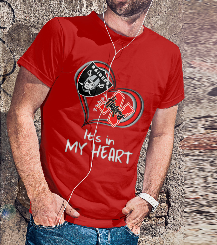 Raiders Huskers It's In My Heart T-Shirt