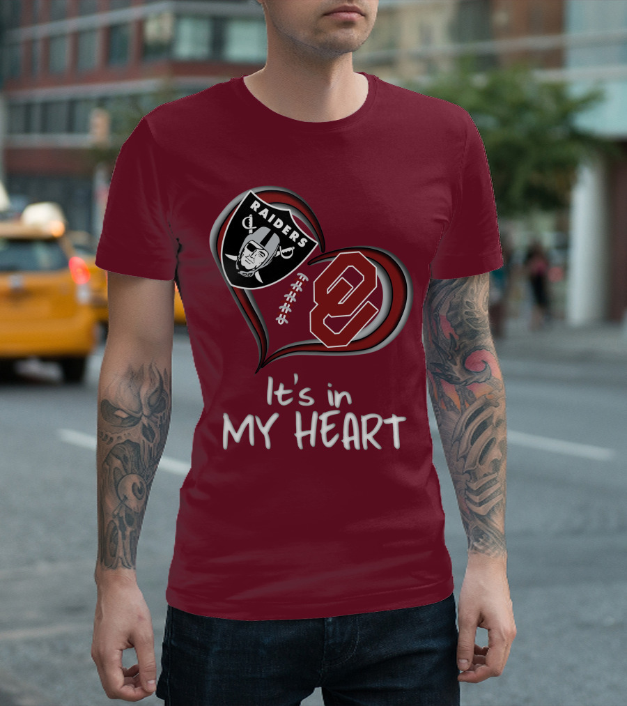 Raiders Sooners It's In My Heart T-Shirt