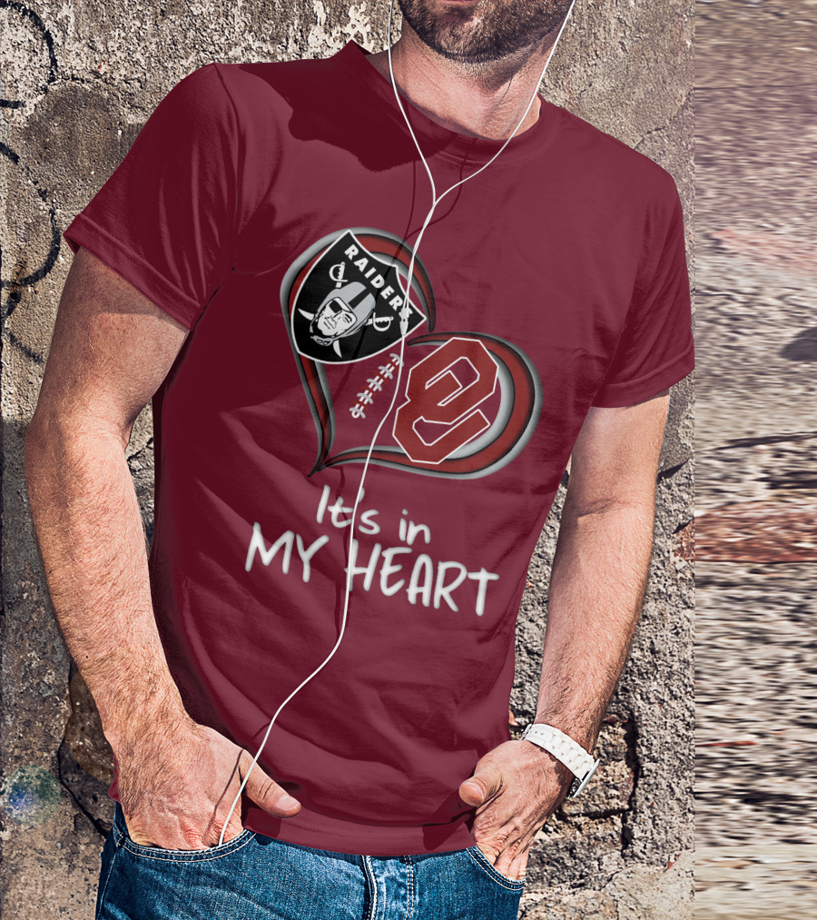 Raiders Sooners It's In My Heart T-Shirt