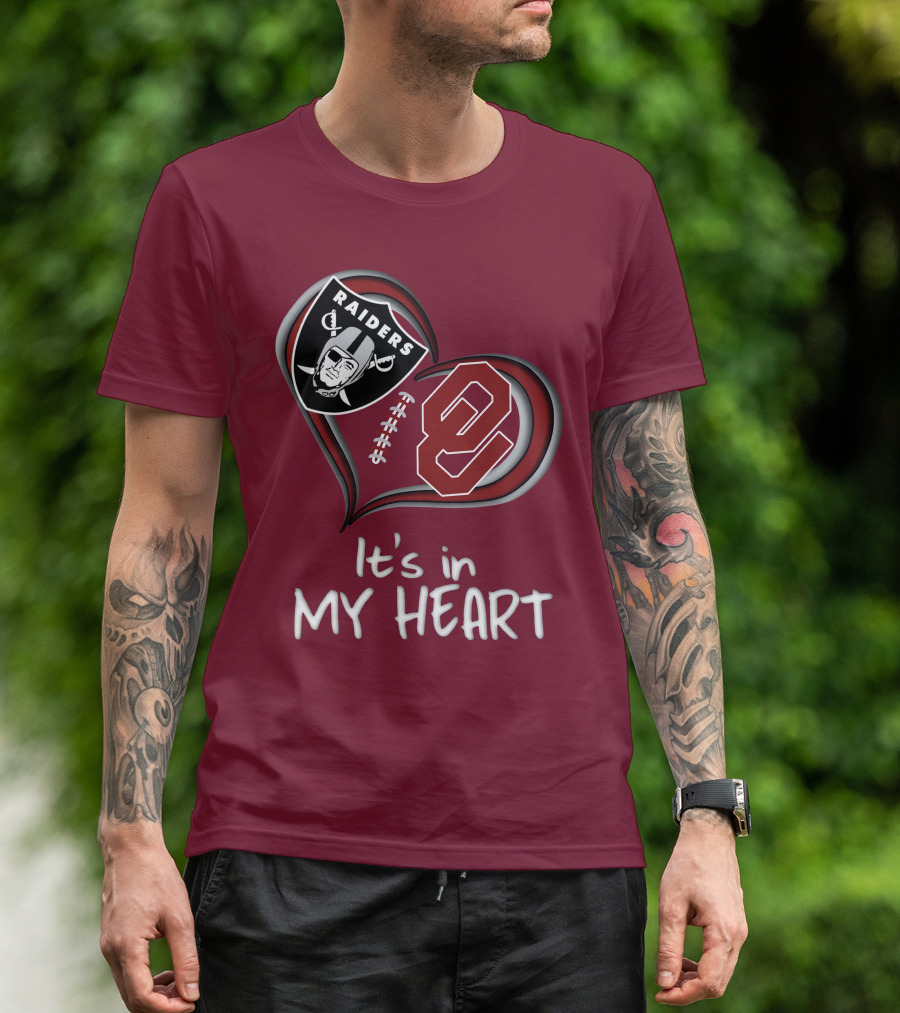 Raiders Sooners It's In My Heart T-Shirt