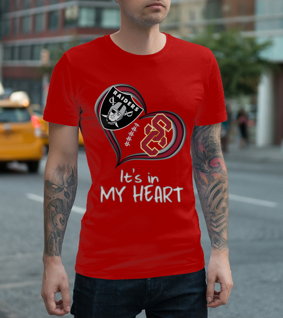 Raiders Trojans It's In My Heart T-Shirt