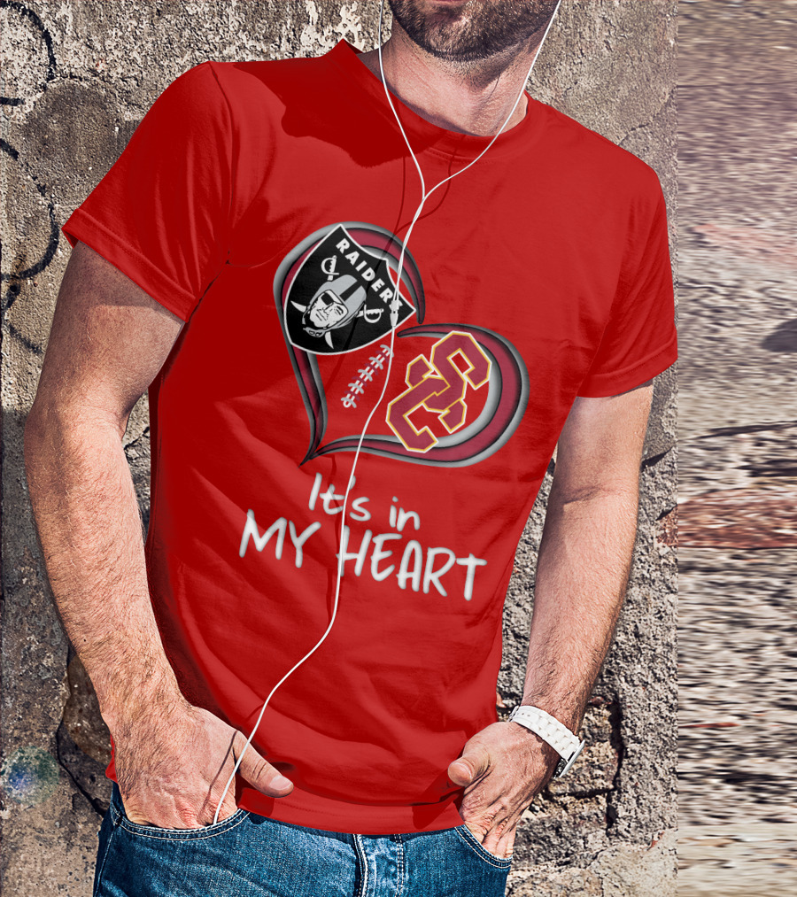 Raiders Trojans It's In My Heart T-Shirt