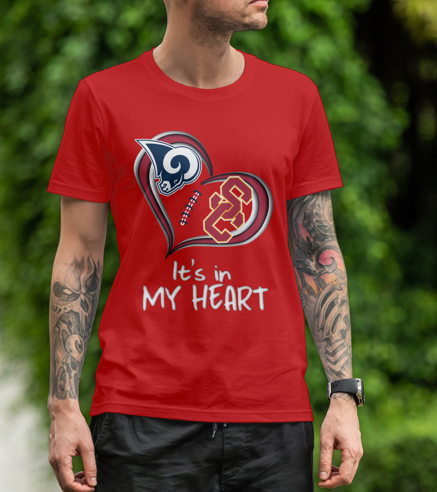 Rams Trojans It's In My Heart T-Shirt