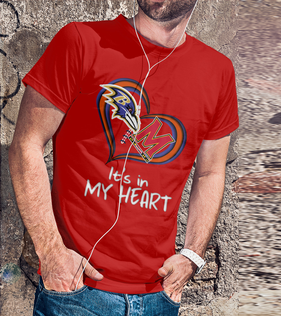 It's In My Heart Ravens Maryland T-Shirt