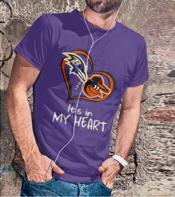 Ravens Orioles It's In My Heart T-Shirt