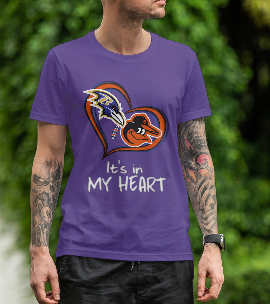 Ravens Orioles It's In My Heart T-Shirt
