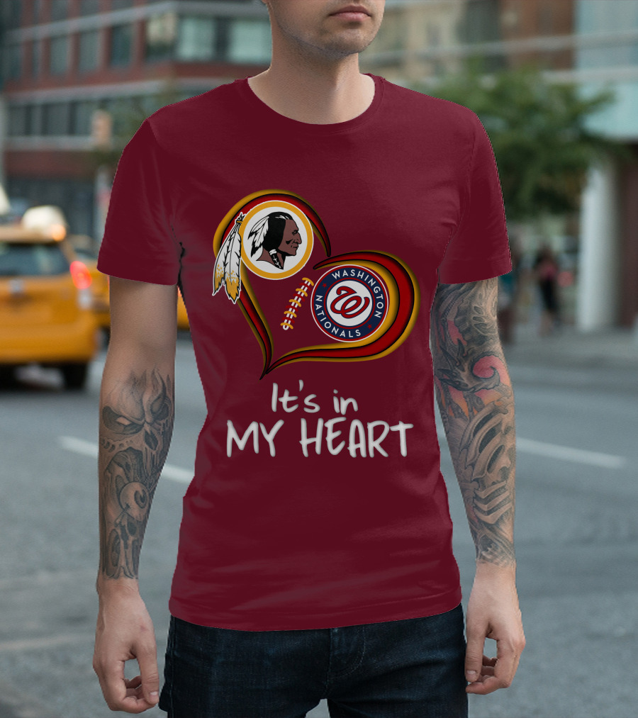 Washington Redskins Nationals It's In My Heart T-Shirt
