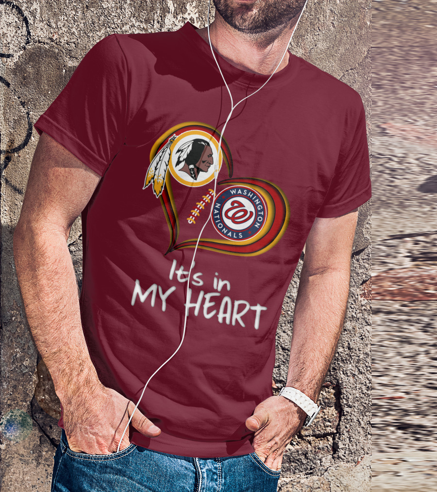 Washington Redskins Nationals It's In My Heart T-Shirt
