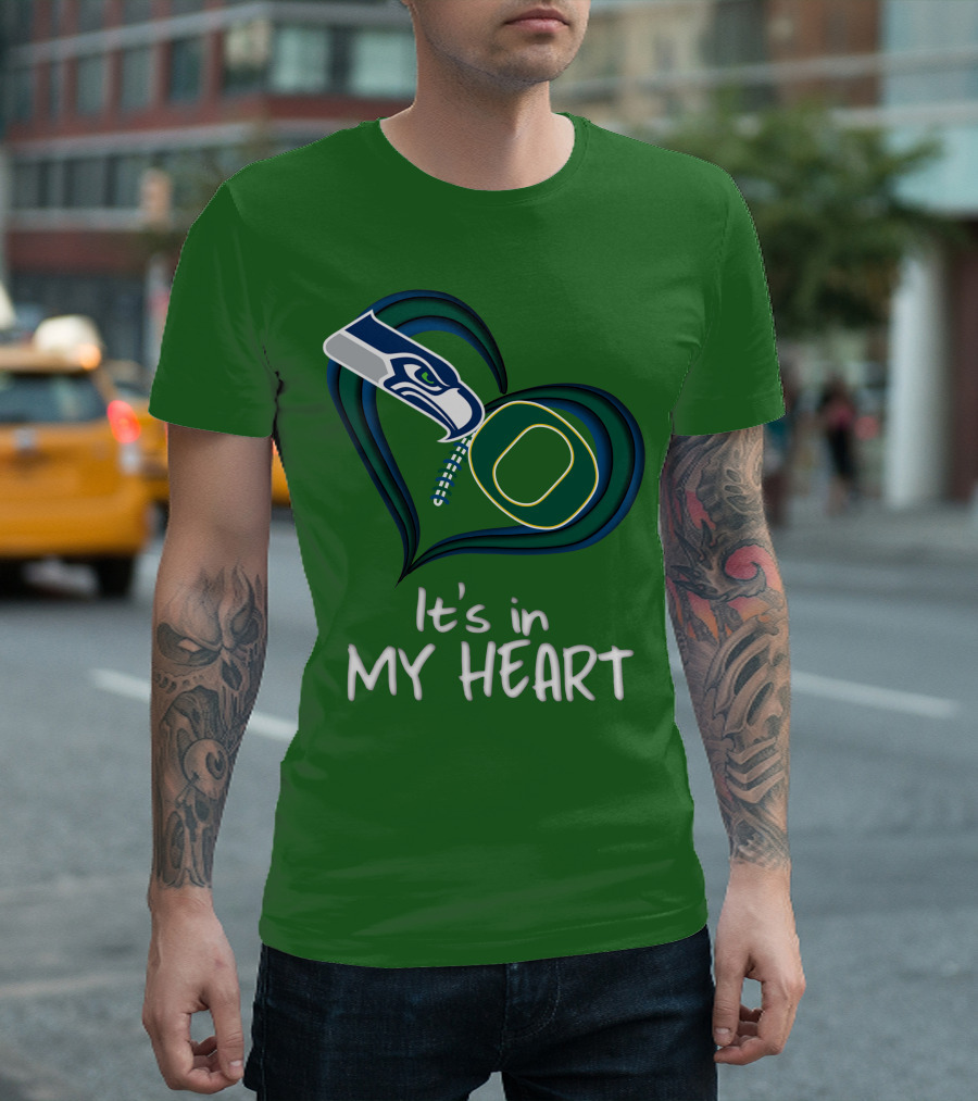 Seahawks Ducks It's In My Heart T-Shirt