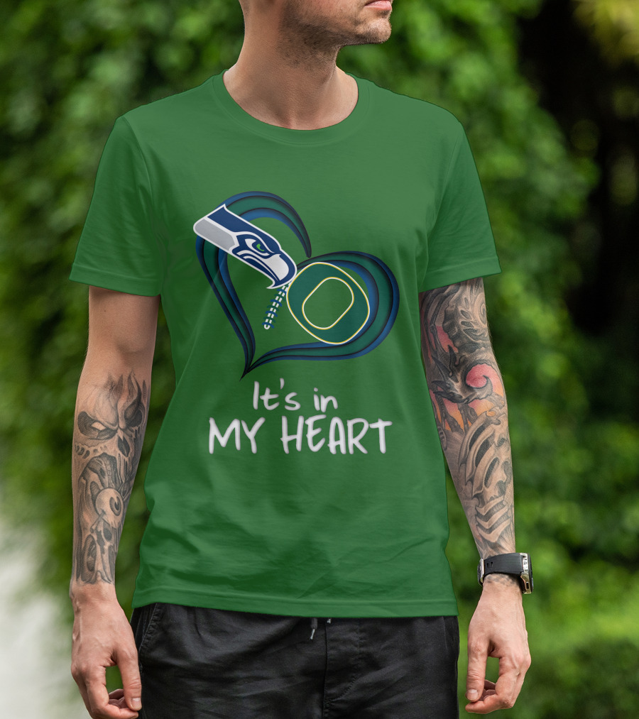 Seahawks Ducks It's In My Heart T-Shirt
